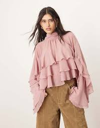 Blush Ruffle Blouse